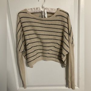 URBAN OUTFITTERS Cropped Striped Sweater, Size XS